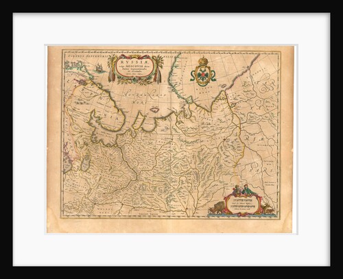 Map of Russia by Willem Janszoon Blaeu