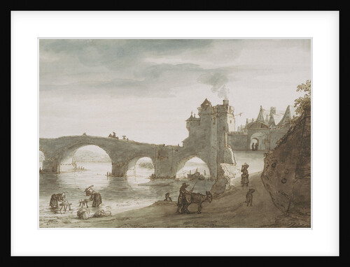 Bridge Across the Loire at Amboise, 1640s by Lambert Harmensz Doomer