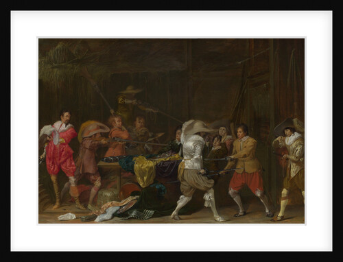Soldiers fighting over Booty in a Barn, c.1623 by Willem Cornelisz Duyster