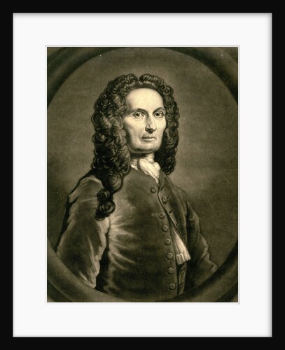 Portrait of French mathematician Abraham de Moivre, 1736 by John Faber