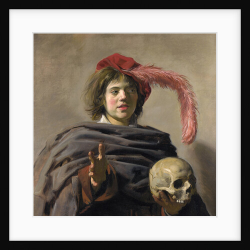 Young Man holding a Skull (Vanitas) by Frans Hals I