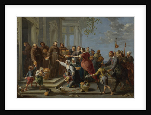 Saint Anthony of Padua distributing Bread, ca 1662 by Willem van Herp the Elder