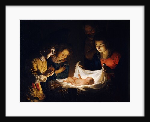 The Adoration of the Christ Child, c. 1620 by Gerrit van Honthorst