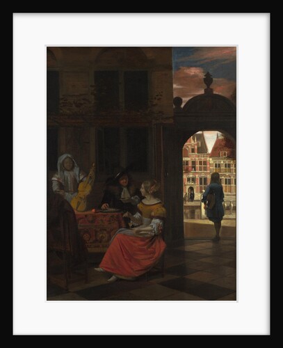 A Musical Party in a Courtyard, 1677 by Pieter Hooch de