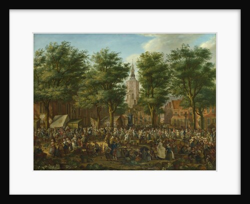 The Grote Markt at The Hague, 1760 by Paulus Constantijn La Fargue