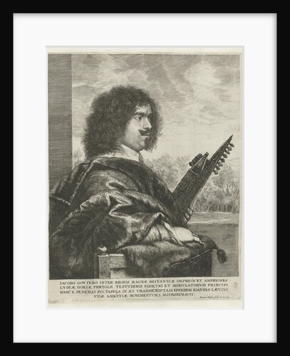 Portrait of the composer and lutenist Jacques Gaultier, 1631-1635 by Jan Lievens