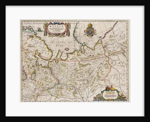 Map of Russia by Isaac Abrahamsz. Massa