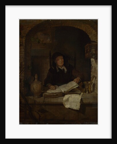An Old Woman with a Book, c. 1660 by Gabriel Metsu