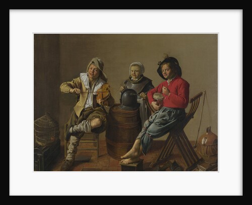 Two Boys and a Girl making Music, 1629 by Jan Miense Molenaer