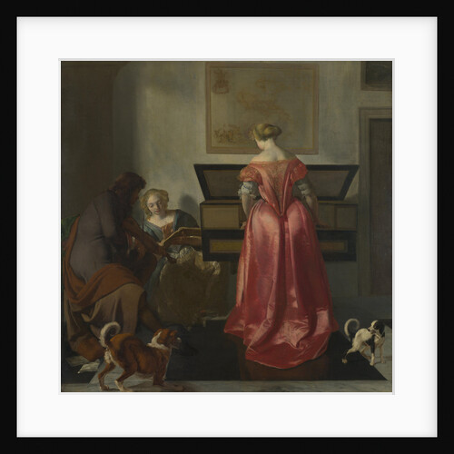 Two Women and a Man making Music, ca 1675 by Jacob Lucasz. Ochtervelt