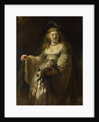Saskia van Uylenburgh in Arcadian Costume, 1635 by Rembrandt van Rhijn