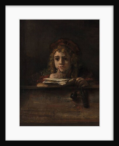 Titus at his desk, 1655 by Rembrandt van Rhijn