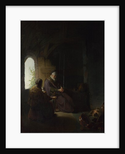 Anna and the Blind Tobit, c.1630 by Rembrandt van Rhijn