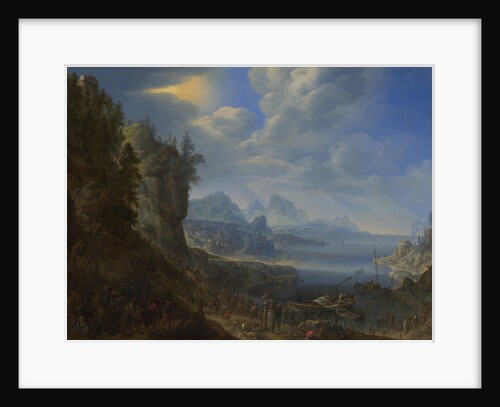 Christ teaching from Saint Peters Boat on the Lake of Gennesaret, 1667 by Herman Saftleven