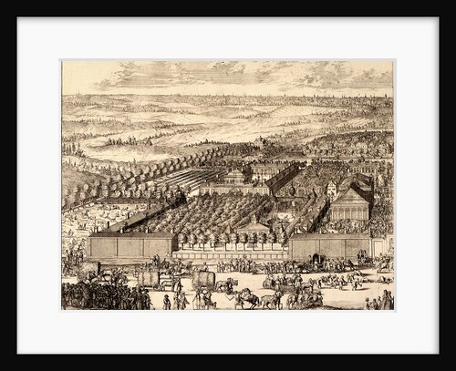 German Quarter (Nemetskaya sloboda) in Moscow (left part), 1705 by Adriaan Schoonebeek