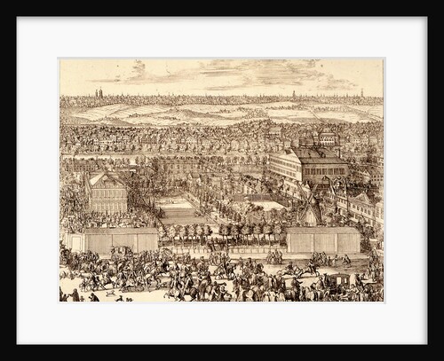 German Quarter (Nemetskaya sloboda) in Moscow (right part), 1705 by Adriaan Schoonebeek