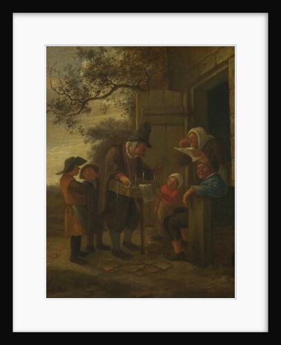 A Pedlar selling Spectacles outside a Cottage, c. 1653 by Jan Havicksz Steen