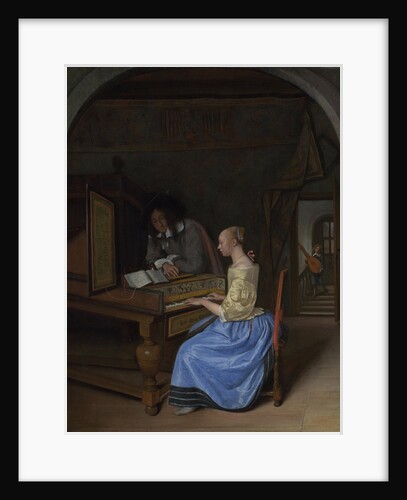 A Young Woman playing a Harpsichord, c. 1660 by Jan Havicksz Steen