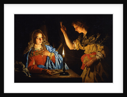 The Annunciation, Early 17th cen by Matthias Stomer