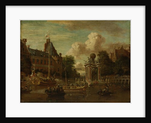 The arrival of the embassy of Muscovy in Amsterdam on August 1697, um 1700 by Abraham Storck