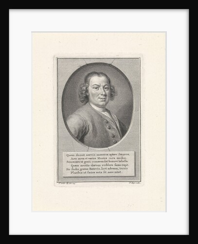 Portrait of the Composer Anton Wilhelm Solnitz, c. 1750 by Pieter Tanjé