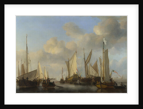 A Dutch Yacht saluting, 1661 by Willem van de Velde the Younger