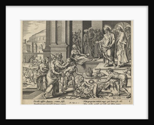 The Parable of Ananias and Sapphira, Early 17th cen by Jan Claesz Visscher