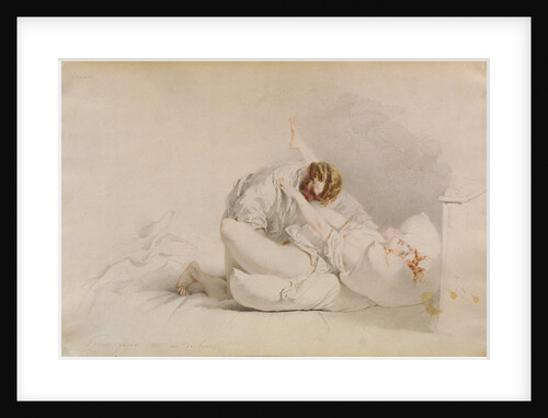 Erotic Scene by Mihály Zichy