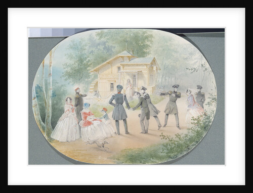 Childrens Mill in the Alexandria Park in Peterhof by Mihály Zichy