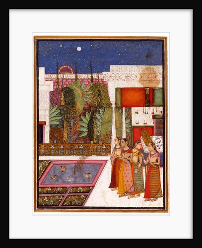 Four Women in a Palace Garden, Mid of the 18th cen by Indian Art