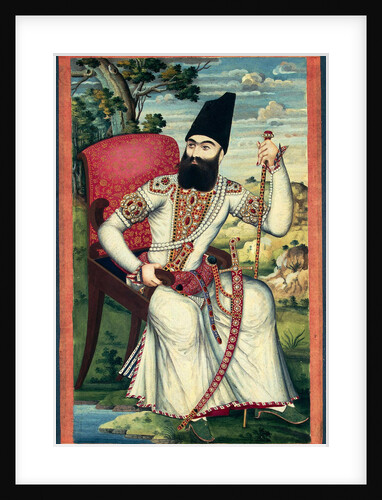 Portrait of Prince Abbas Mirza, ca 1820 by Iranian master