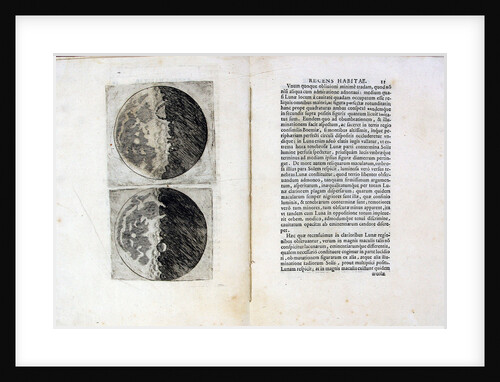Leaf of book Sidereus Nuncius (Sidereal Messenger) by Galileo Galilei, 1610 by Galileo Galilei