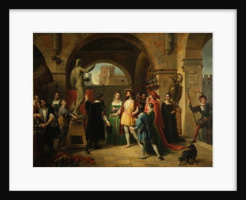 Francis I in the Studio of Benvenuto Cellini, 1837 by Francesco Podesti