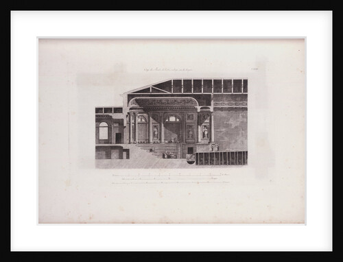 Cross-Section of the Auditorium of the Hermitage Theatre, 1783 by Giacomo Antonio Domenico Quarenghi
