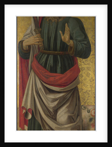 Saint Bartholomew (from Altarpiece: The Virgin and Child with Saints), ca 1475 by Bartolomeo Caporali