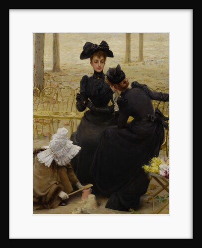 Conversation in the Jardin du Luxembourg, 1892 by Vittorio Matteo Corcos