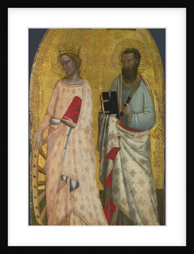 Saints Catherine and Bartholomew, ca 1350 by Allegretto Nuzi