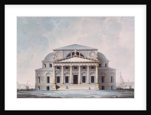 Facade of the Stock Exchange Building in Saint Petersburg, 1783 by Giacomo Antonio Domenico Quarenghi