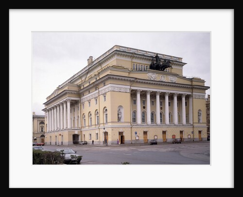 The Alexandrinsky Theatre in Saint Petersburg, 1828-1832 by Carlo Rossi