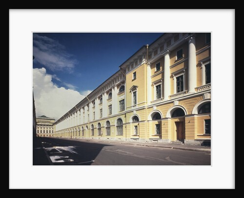 Architect Rossi Street in Saint Petersburg, 1828-1832 by Carlo Rossi