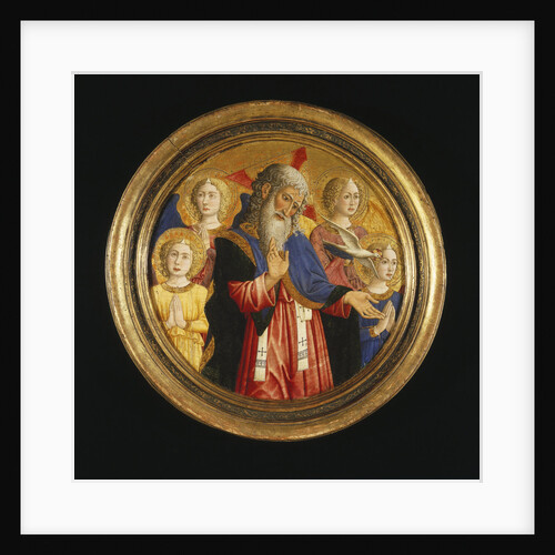 God the Father with Four Angels and the Dove of the Holy Spirit, ca 1460 by Giovanni Francesco da Rimini