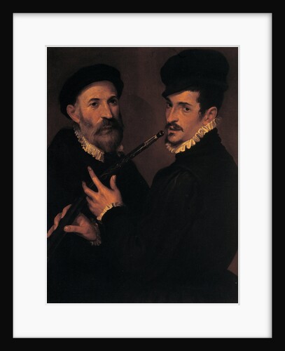 Double portrait of musicians, 1579 by Bartolomeo Passerotti