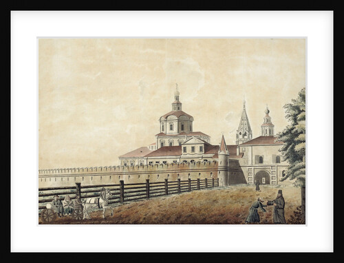 The St. Andronik Monastery in Moscow, 1780s by Francesco Camporesi