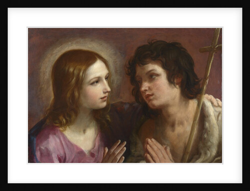 Christ embracing Saint John the Baptist, c. 1640 by Guido Reni