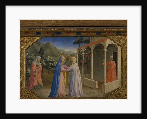 The Visitation (The Annunciation retable with 5 Predella scenes), 1430-1432 by Fra Giovanni da Fiesole Angelico