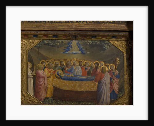 The Death of the Virgin (The Annunciation retable with 5 Predella scenes), 1430-1432 by Fra Giovanni da Fiesole Angelico