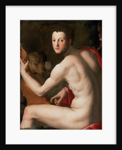 Portrait of Grand Duke of Tuscany Cosimo I de Medici as Orpheus, ca 1537 by Agnolo Bronzino