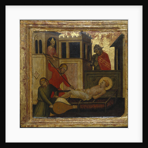 The Martyrdom of Saint Lawrence. Scenes from the Life of Saint Lawrence, predella, ca 1412 by Lorenzo di Niccolò