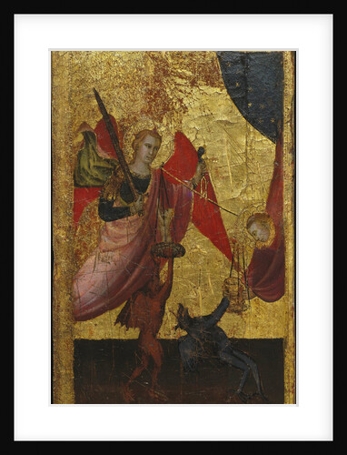 Saint Lawrence Intercedes for the Soul of Emperor Henry II. Scenes from the Life of Saint Lawrence, predella, ca 1412 by Lorenzo di Niccolò