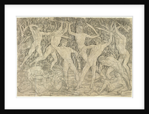 The Battle of the Nudes, 1470s by Antonio Pollaiuolo